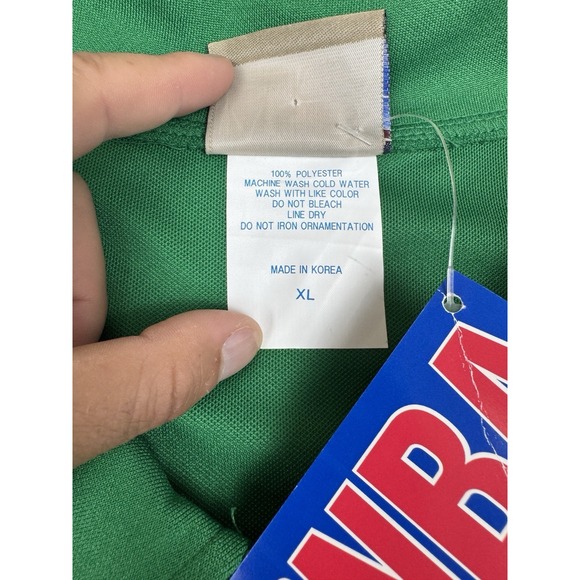 Boston Celtics Shirt Mens XL Green Hardwood Classics Shooting Warm Up Jersey - Picture 6 of 13